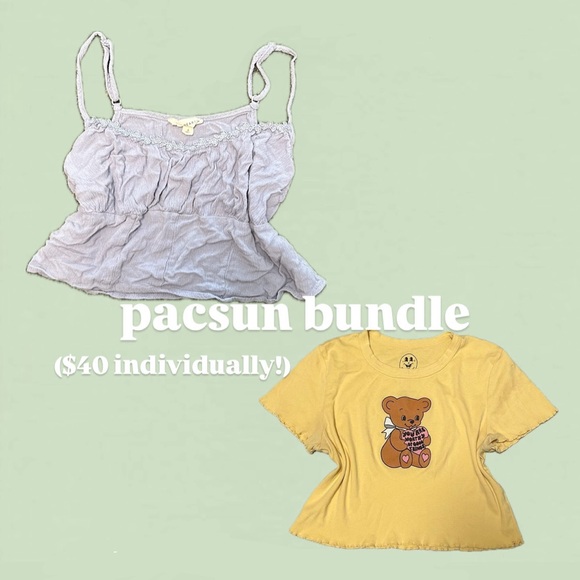 pacsun top bundle - cami and baby tee - Picture 1 of 3